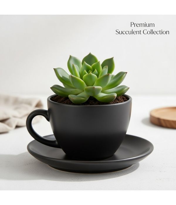 ceramic mug succulent collection