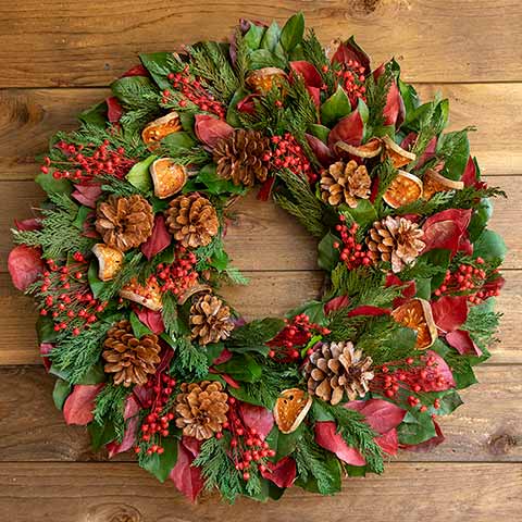 pinecone evergreen wreath