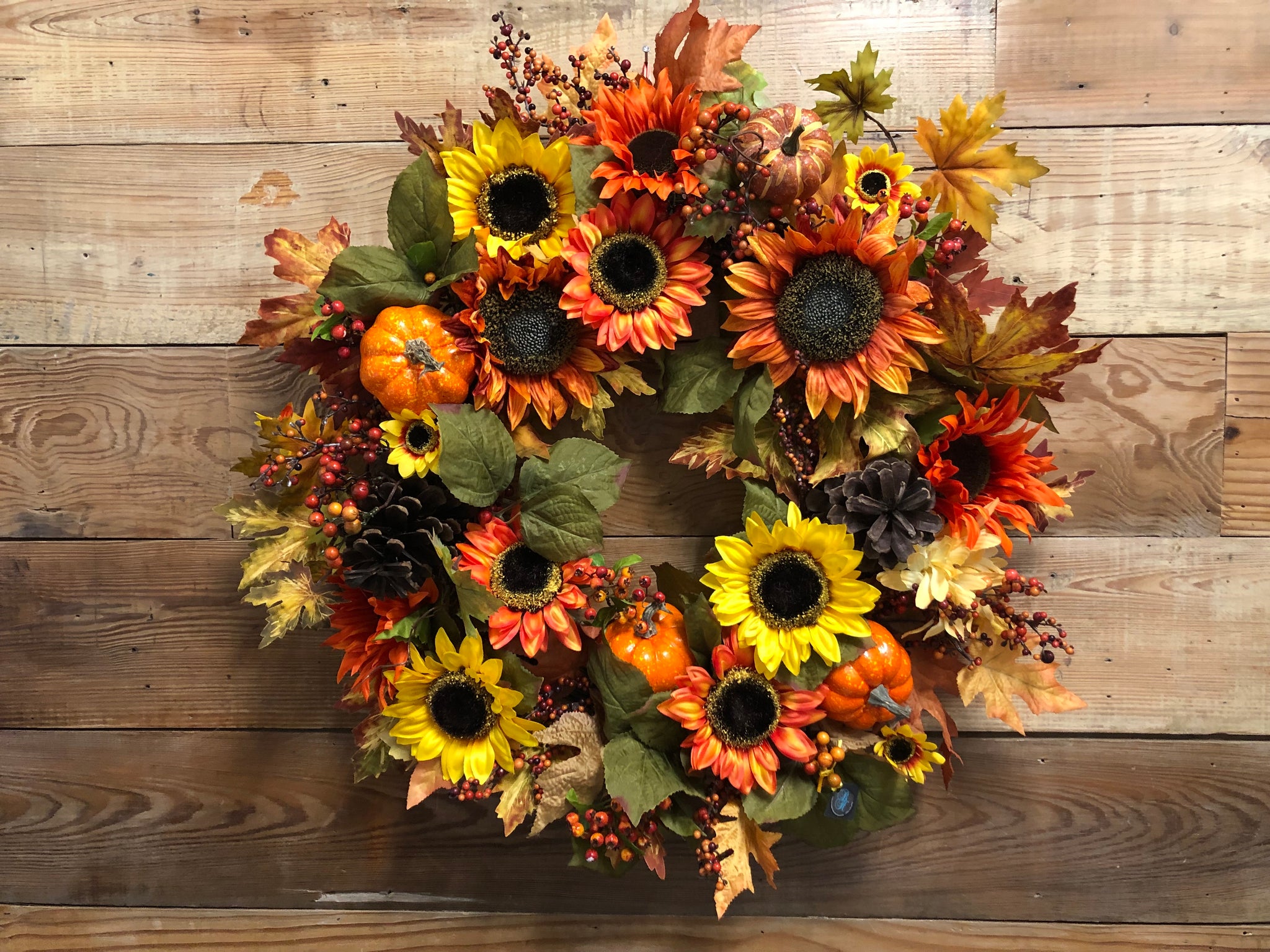 sunflower fall wreath