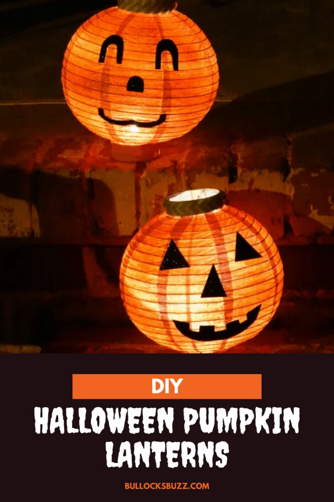 carved pumpkin lanterns on steps
