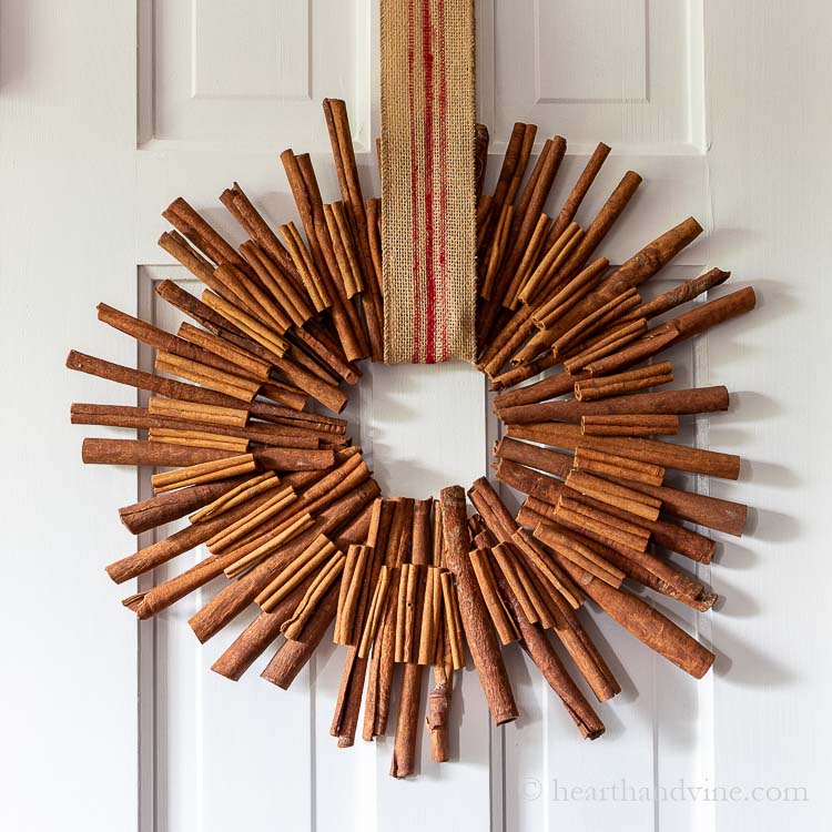 cinnamon stick fall wreath