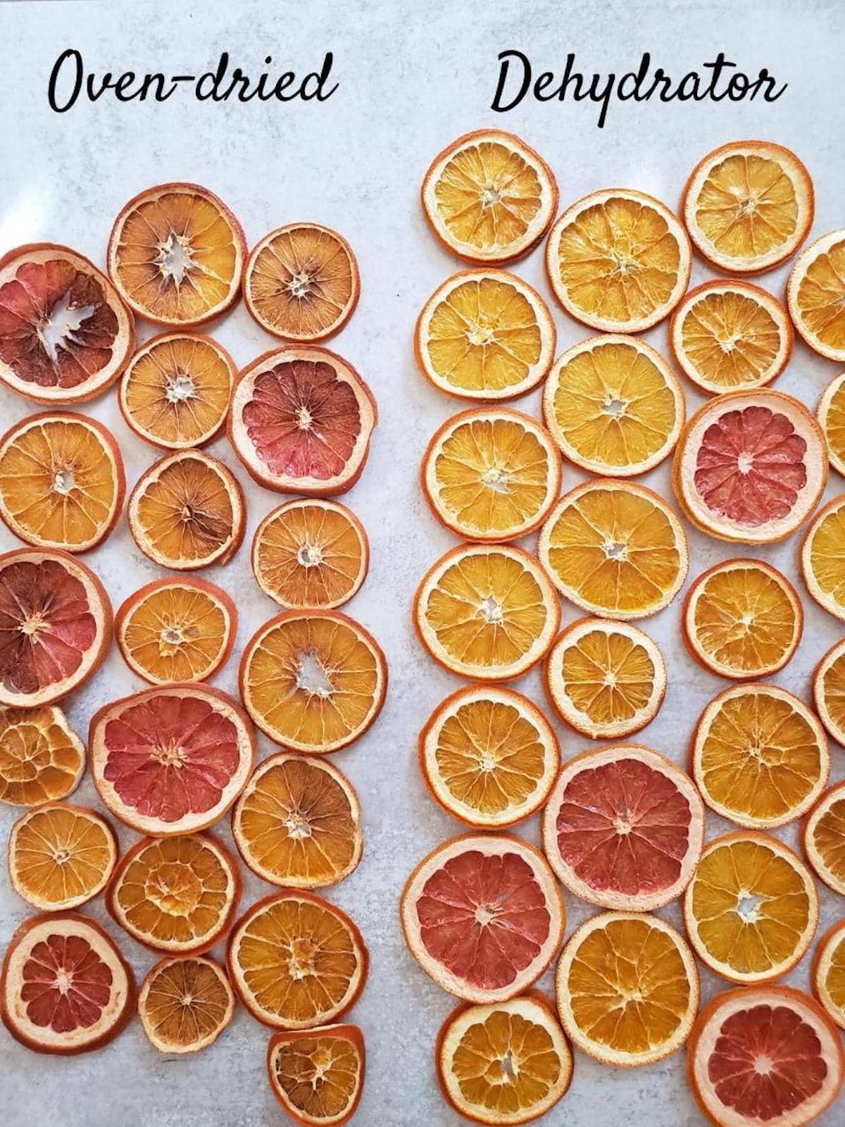 dried orange garland on chandelier