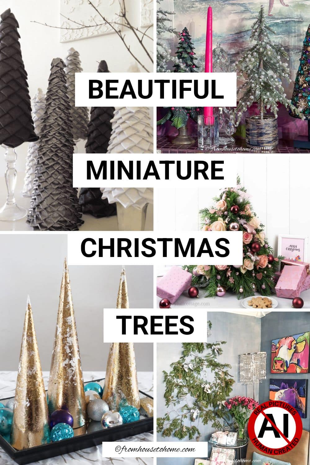 miniature tree on fall mantel