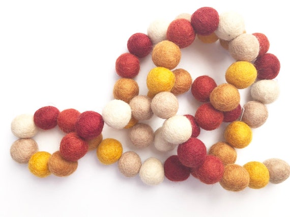 color gradient autumn leaf garland