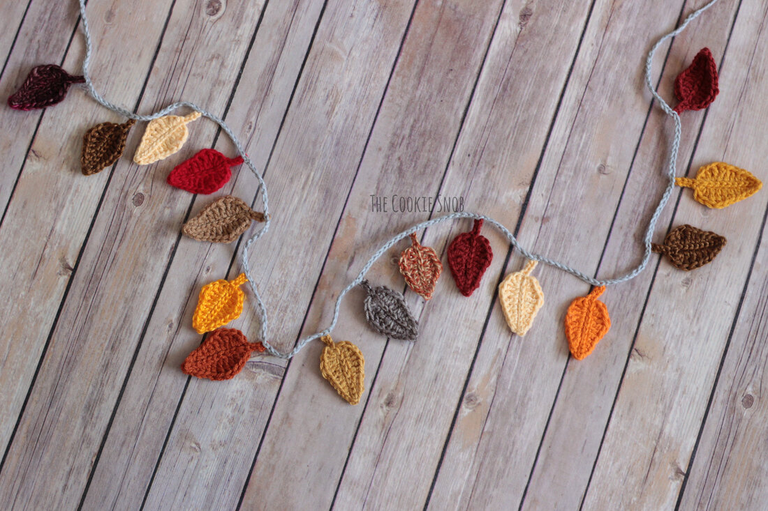 wired vine autumn leaf garland