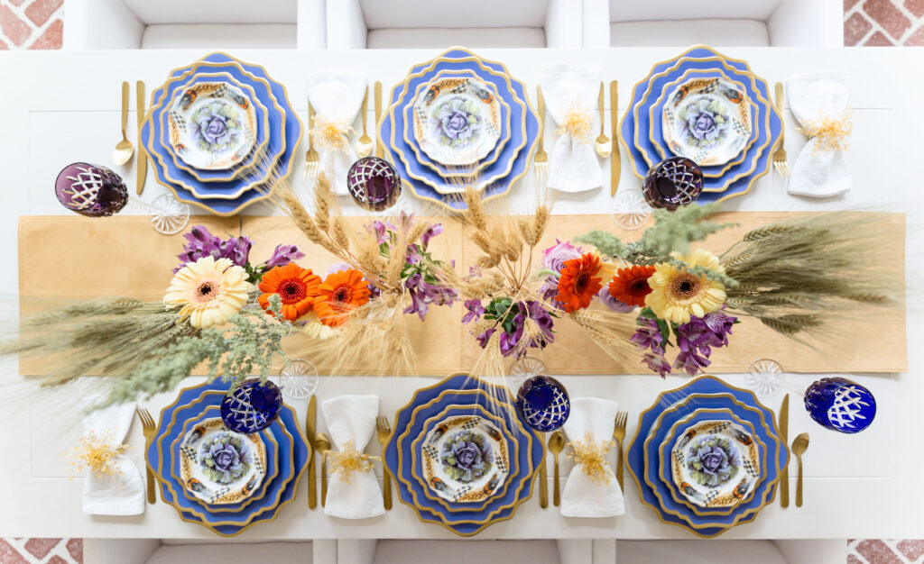 wheat stalks thanksgiving table decor