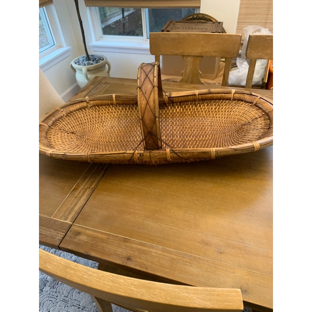 harvest basket on coffee table