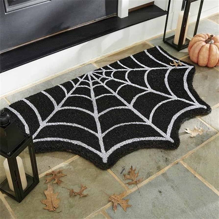 spider web halloween porch entrance