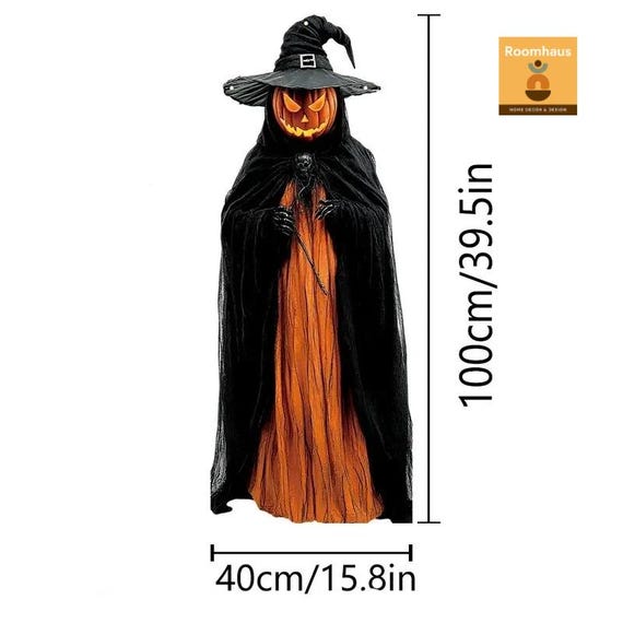 scarecrow on halloween porch