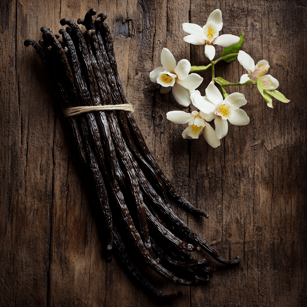 vanilla bean and cinnamon stick spice sachet