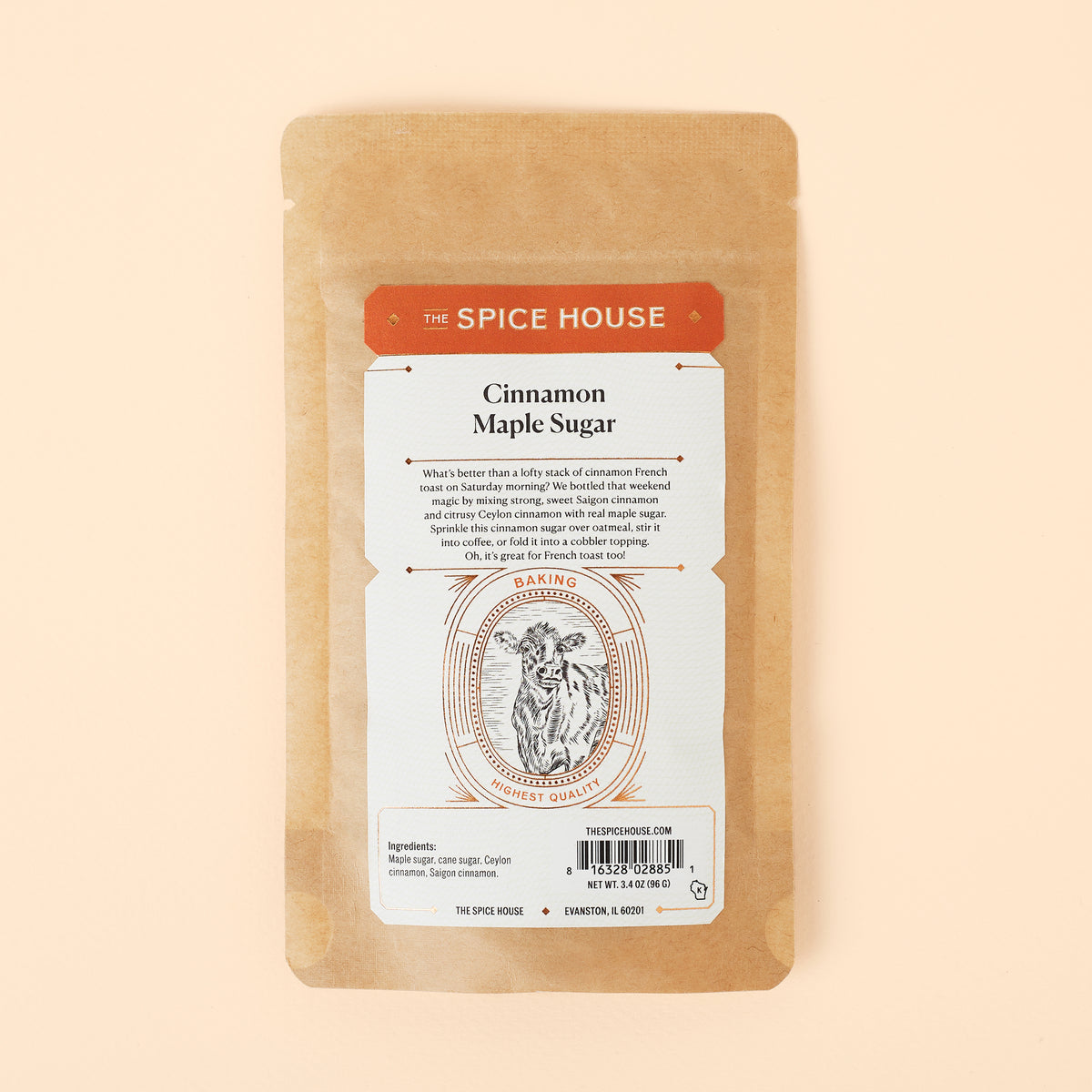 maple sugar and pecan pieces spice sachet