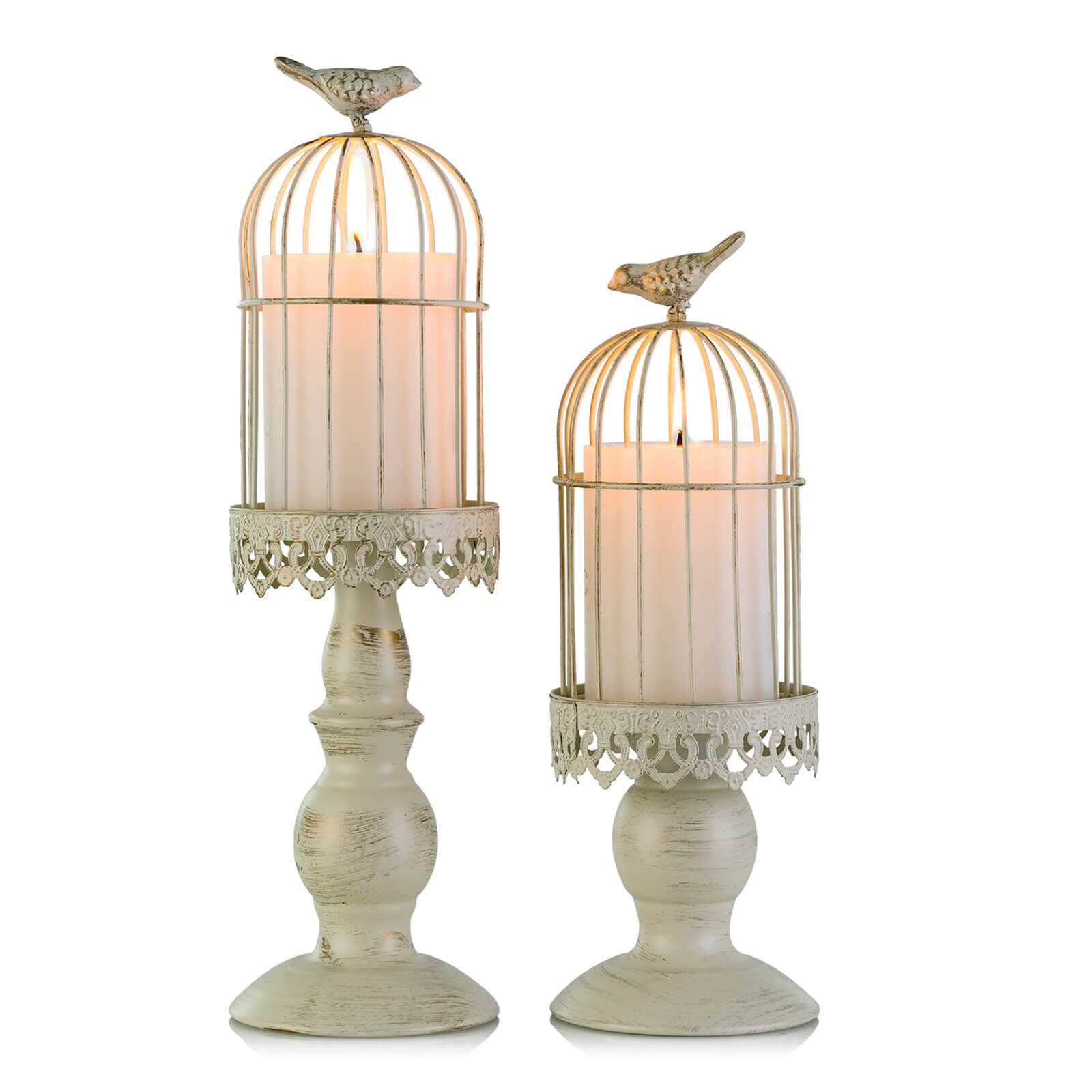 gourd candle holder with pillar candle