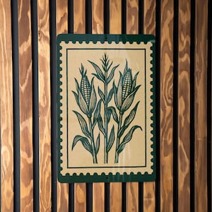 corn stalk border wood sign