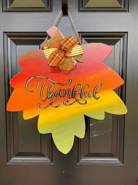 wood slice fall door hanger