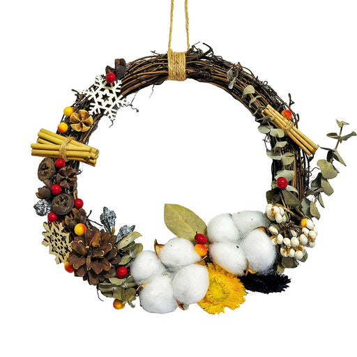 dried flower door hanger