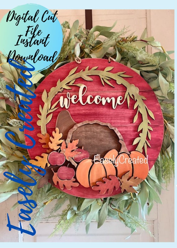 cornucopia door hanger