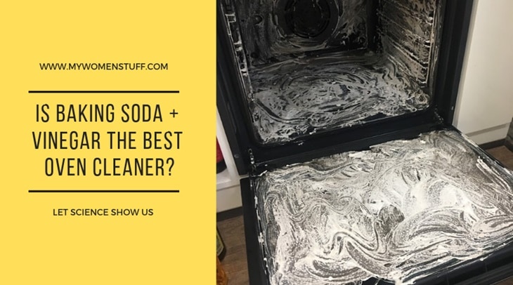 baking soda paste on oven door