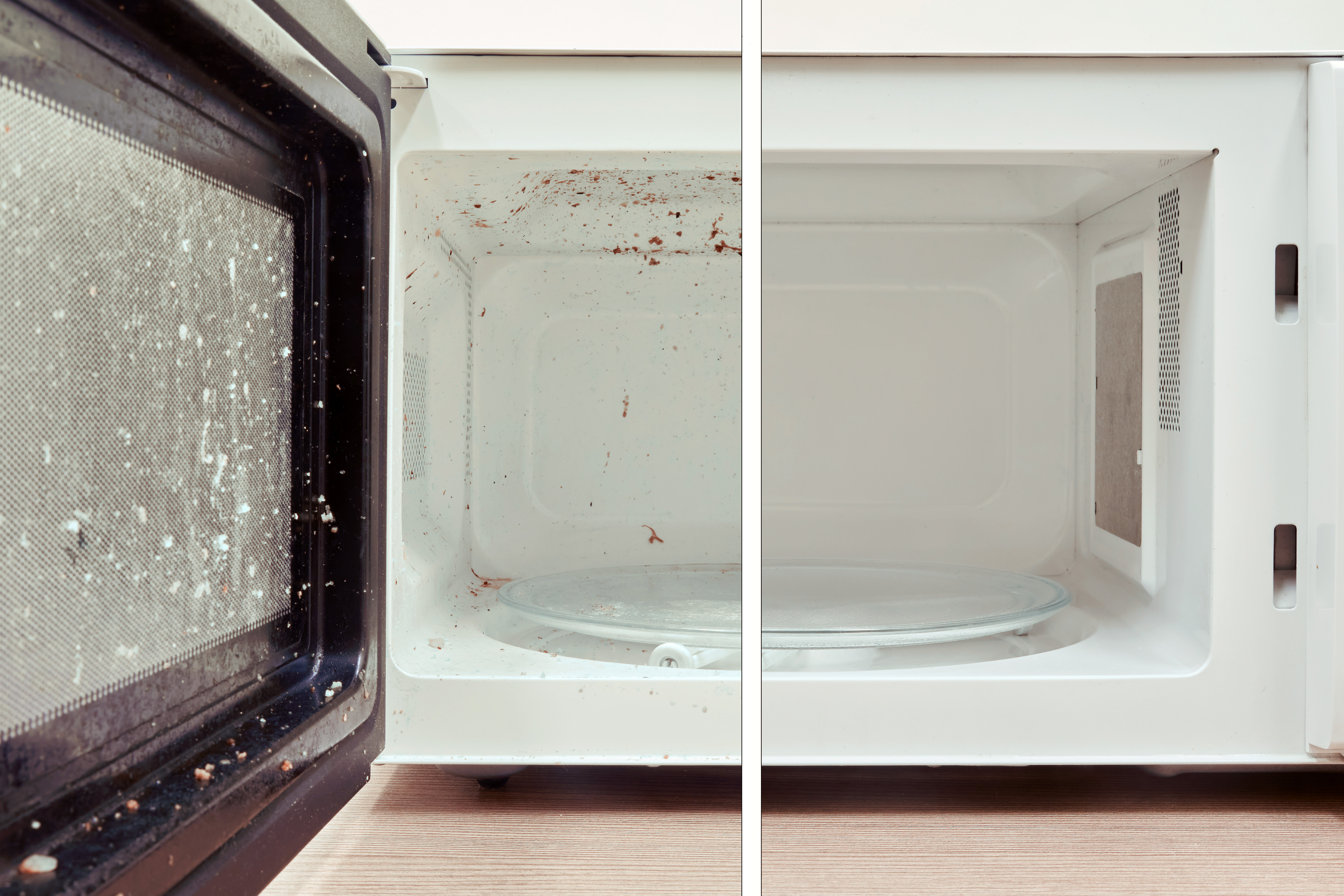 baking soda microwave interior cleaning