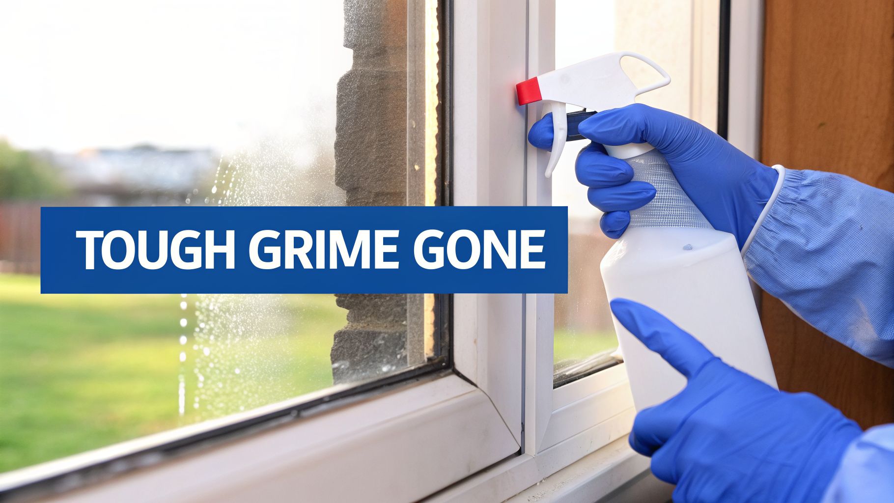 rubbing alcohol on glass window