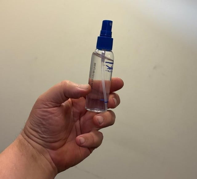 rubbing alcohol spraying inside shoes