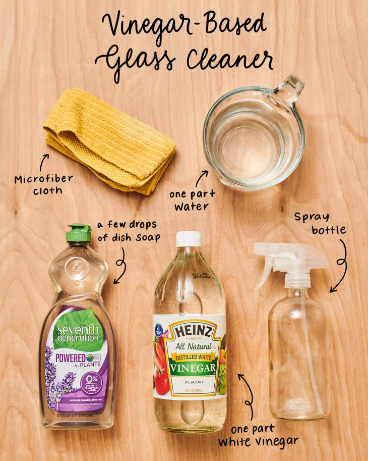 windows cleaned with vinegar
