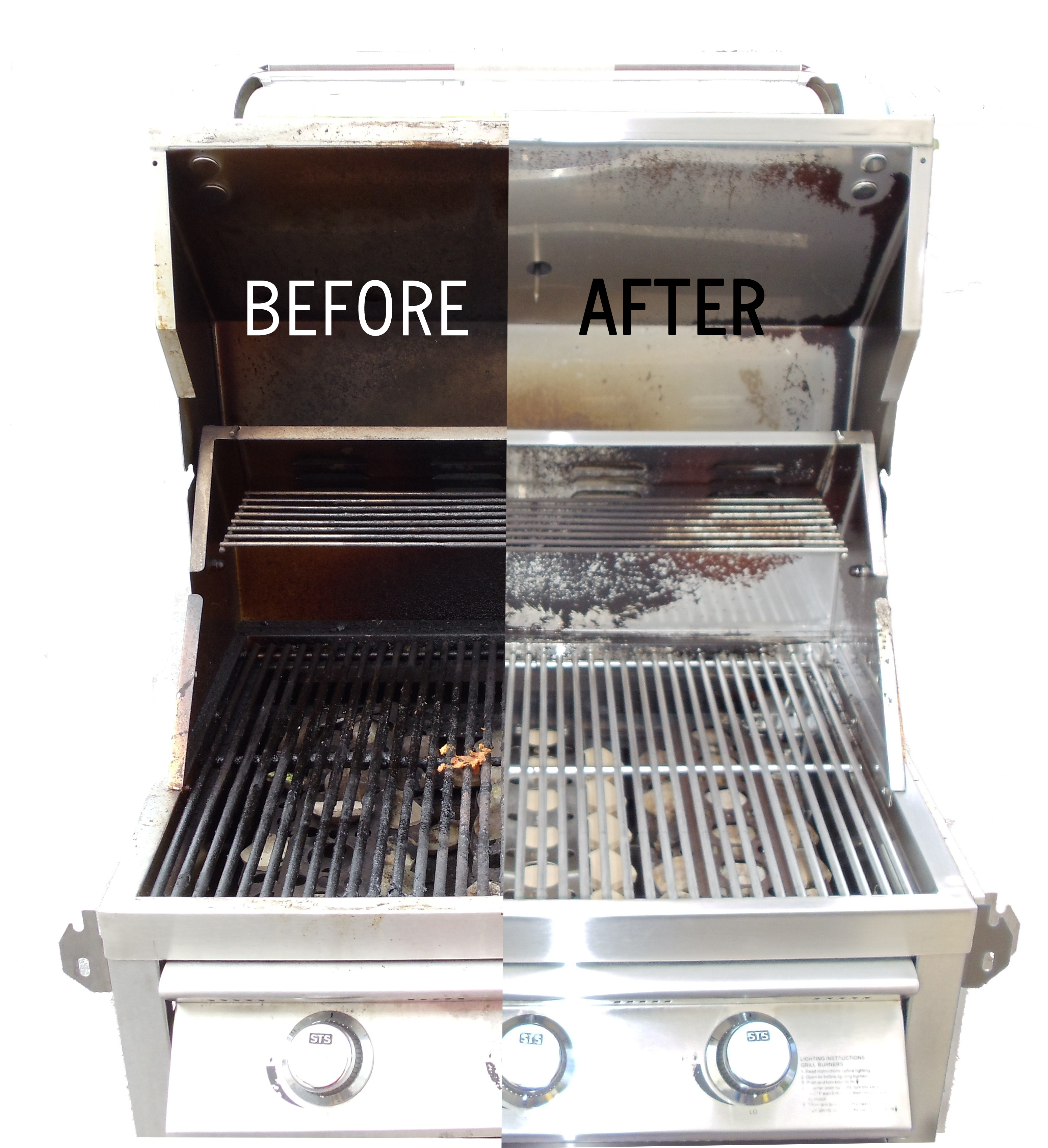 baking soda paste on stainless steel
