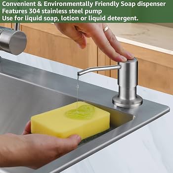 dish soap on stainless steel sink