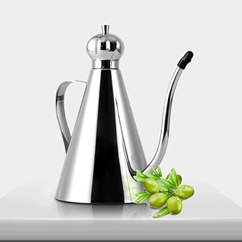 olive oil on stainless steel
