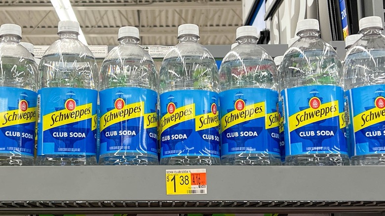 club soda on stainless steel