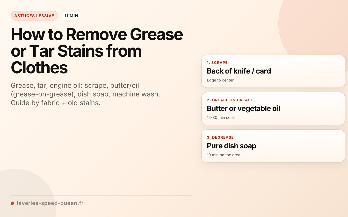 fabric wrapped remove grease stains from clothes