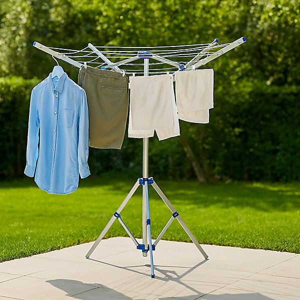 clothes airing on outdoor line