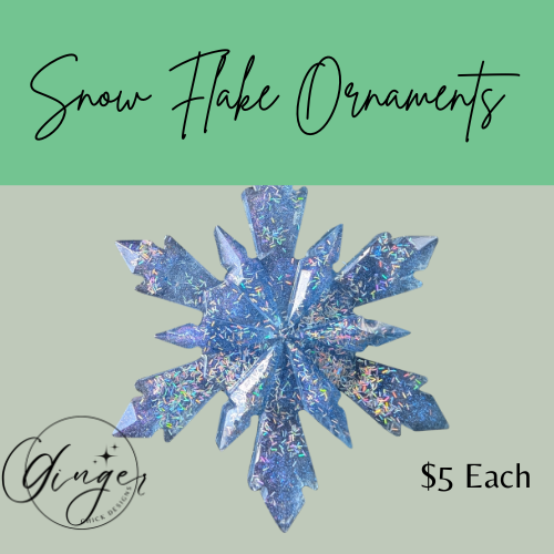 cd ice crystal winter ornament