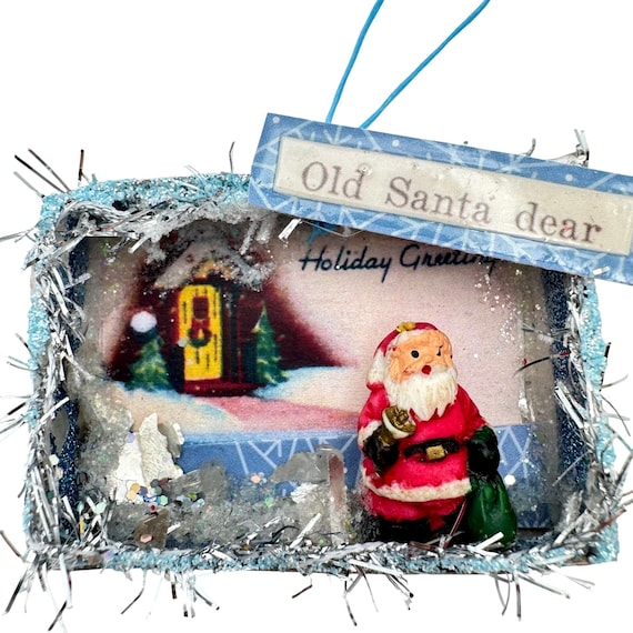 matchbox sled winter ornament
