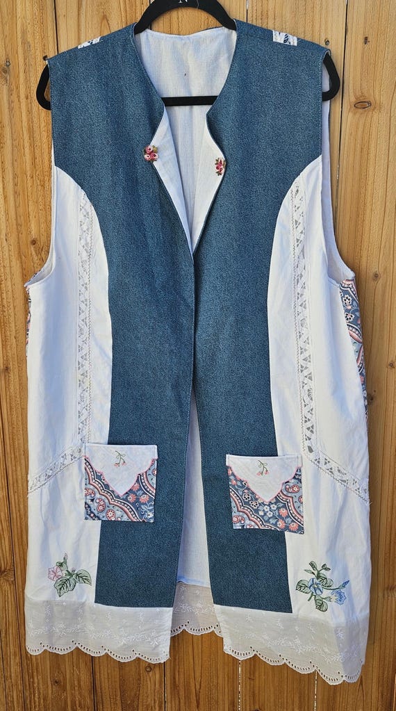 upcycled sweater table runner