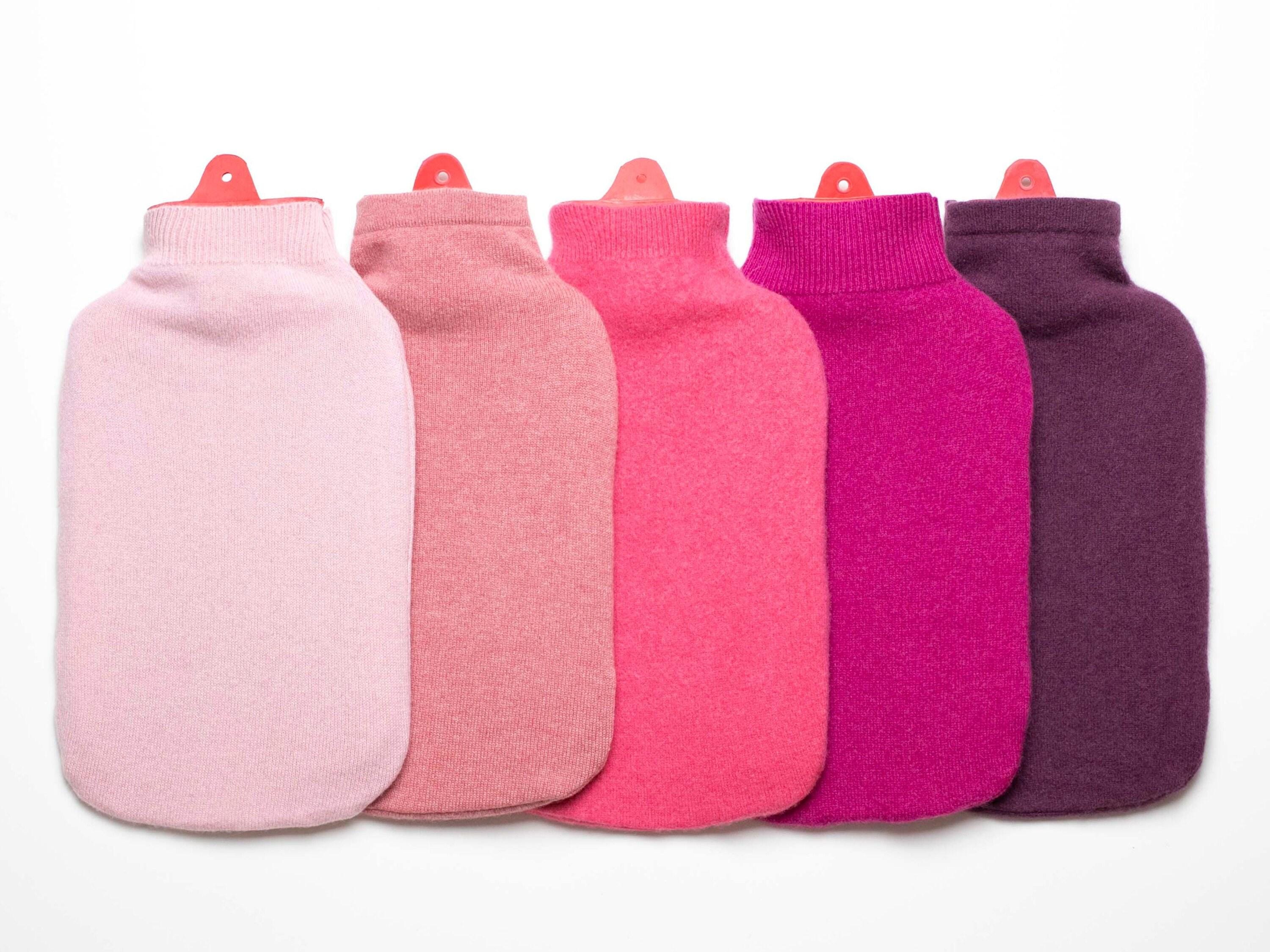 upcycled sweater hot water bottle cover