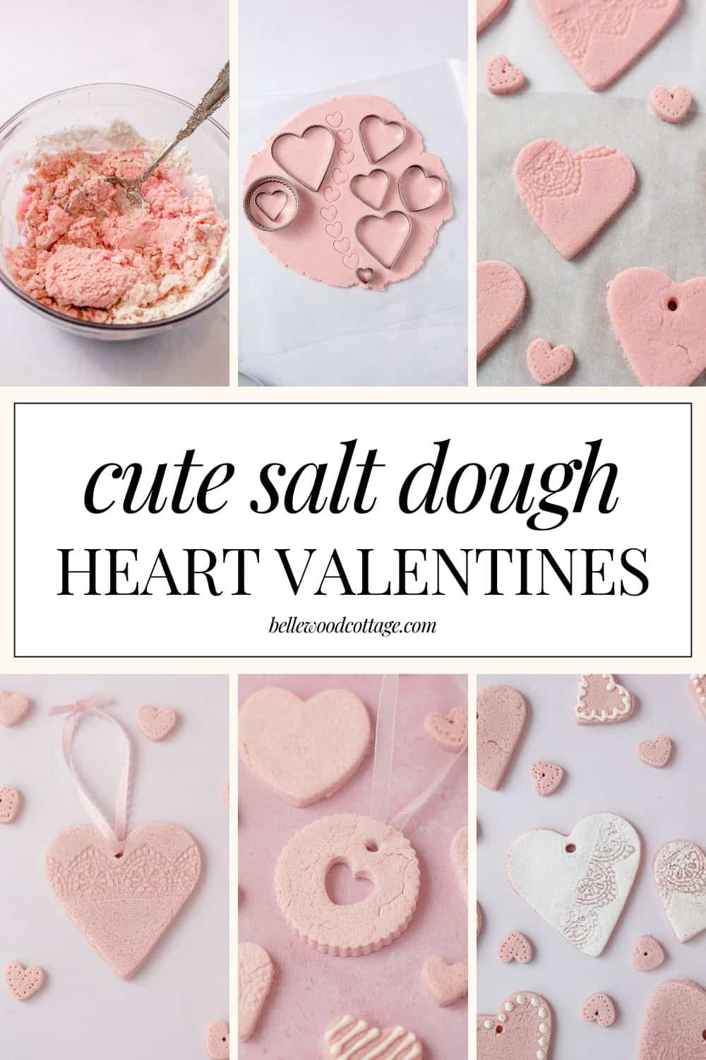 salt dough heart with paint test spot
