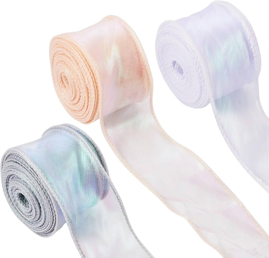 organza ribbon sheer bow