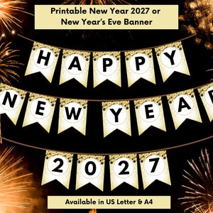 new years eve mantel gold letters