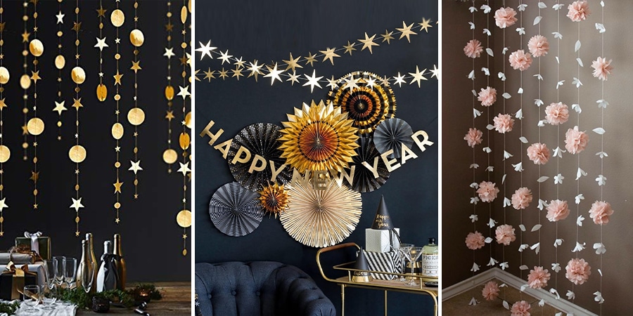 new years eve mantel mirror backdrop