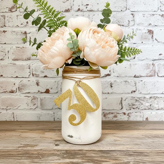 twine wrapped mason jar with tag
