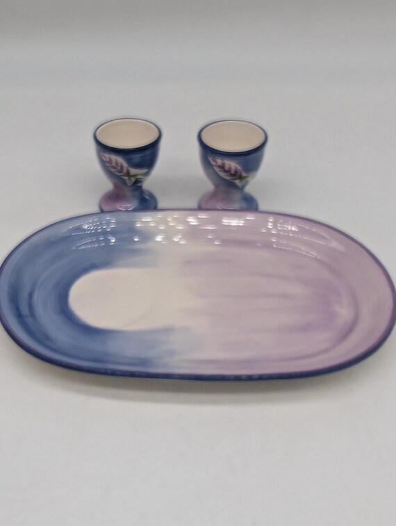 stoneware mugs on tray scandinavian living room