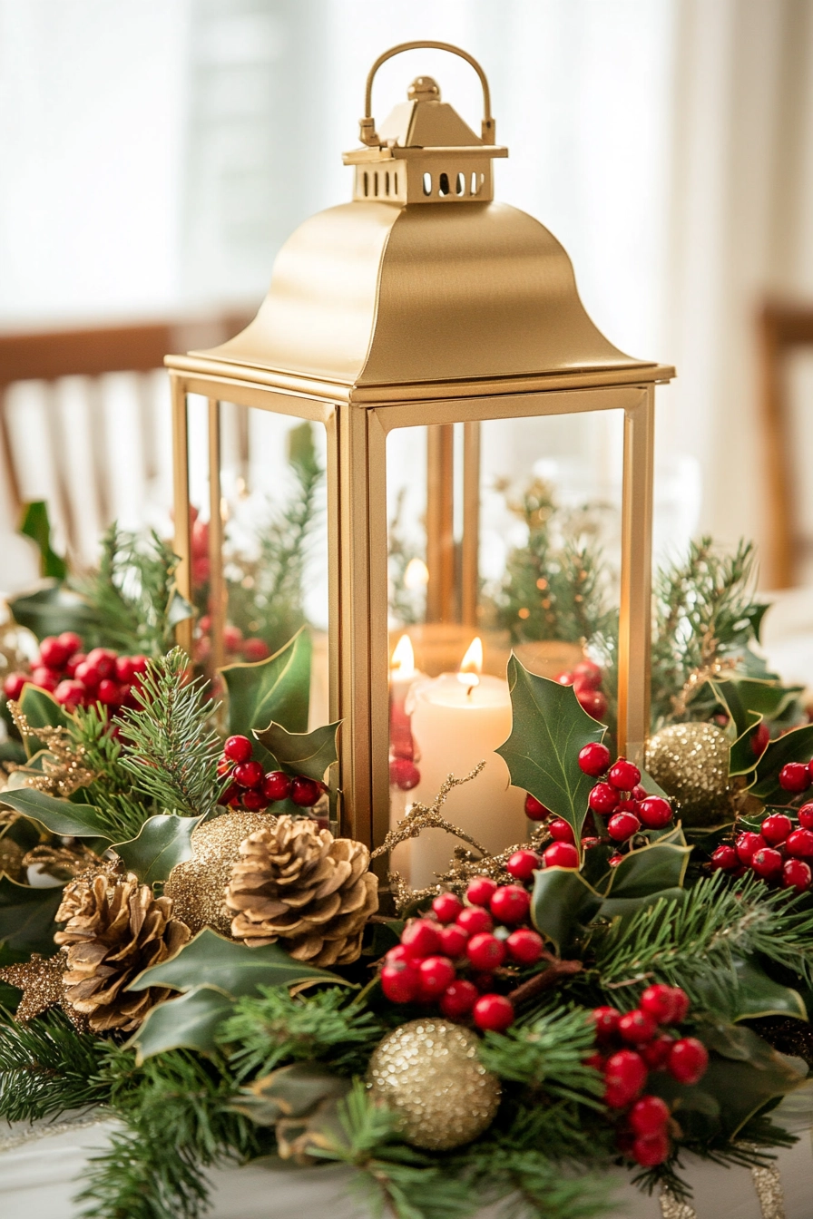 extended holiday table with lanterns how many candles a cozy winter tablescape