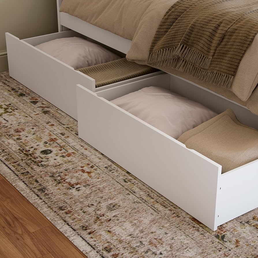 under bed storage drawers with pillows