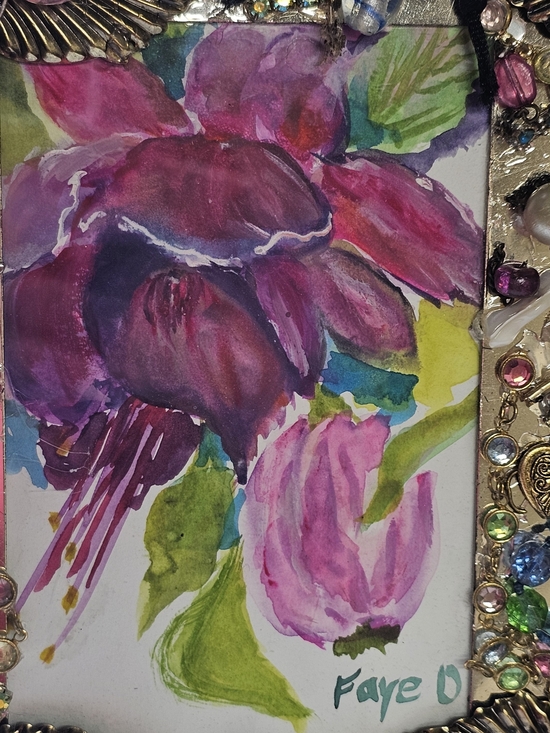 jewelry mosaic picture frame