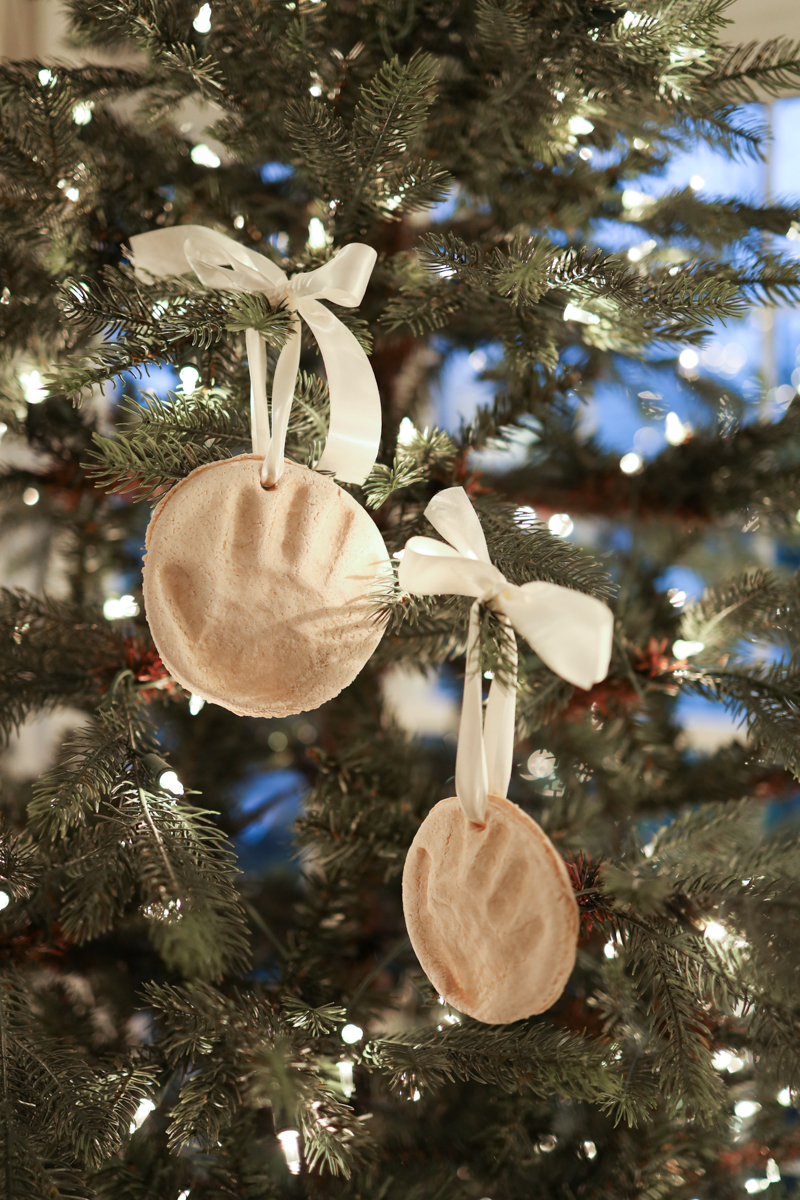 round salt dough ornaments