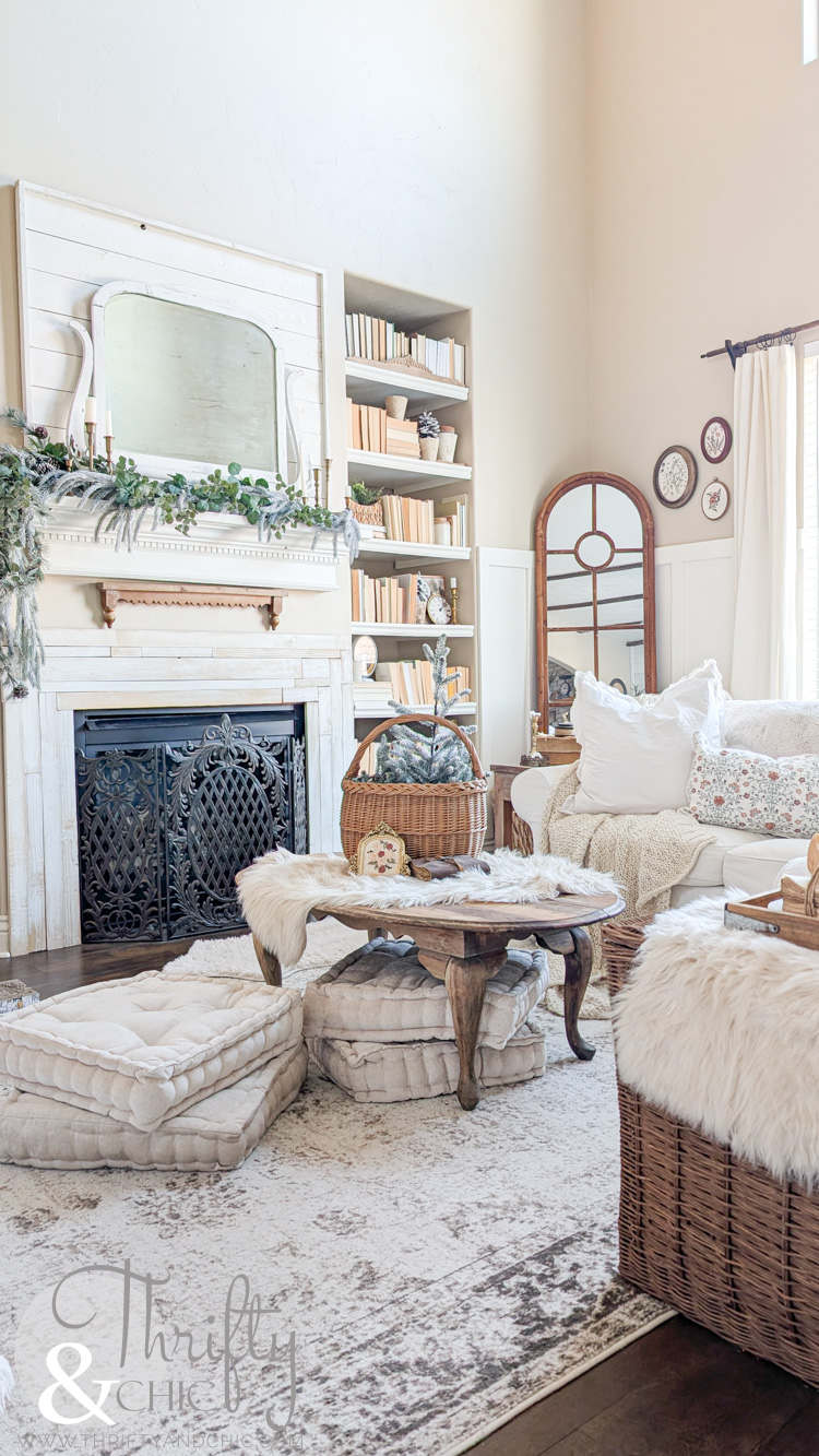 layered knit throws winter living room