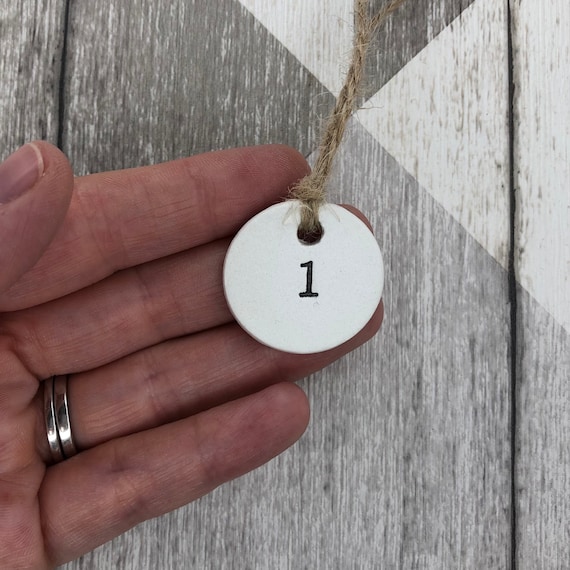 gift tag advent calendar on string