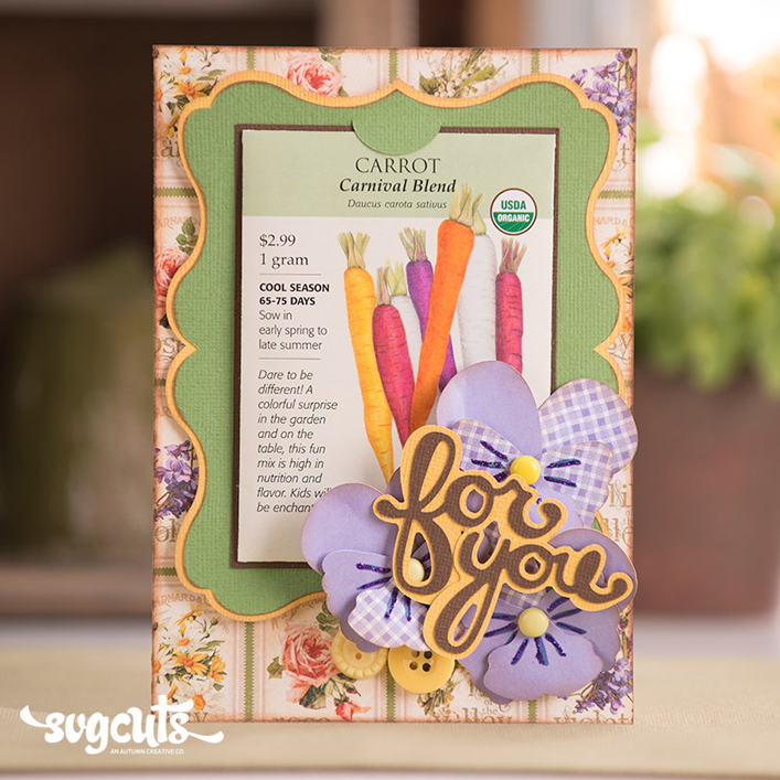 seed packet advent calendar on table