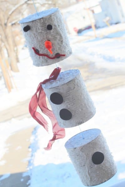 tin can snowman figure