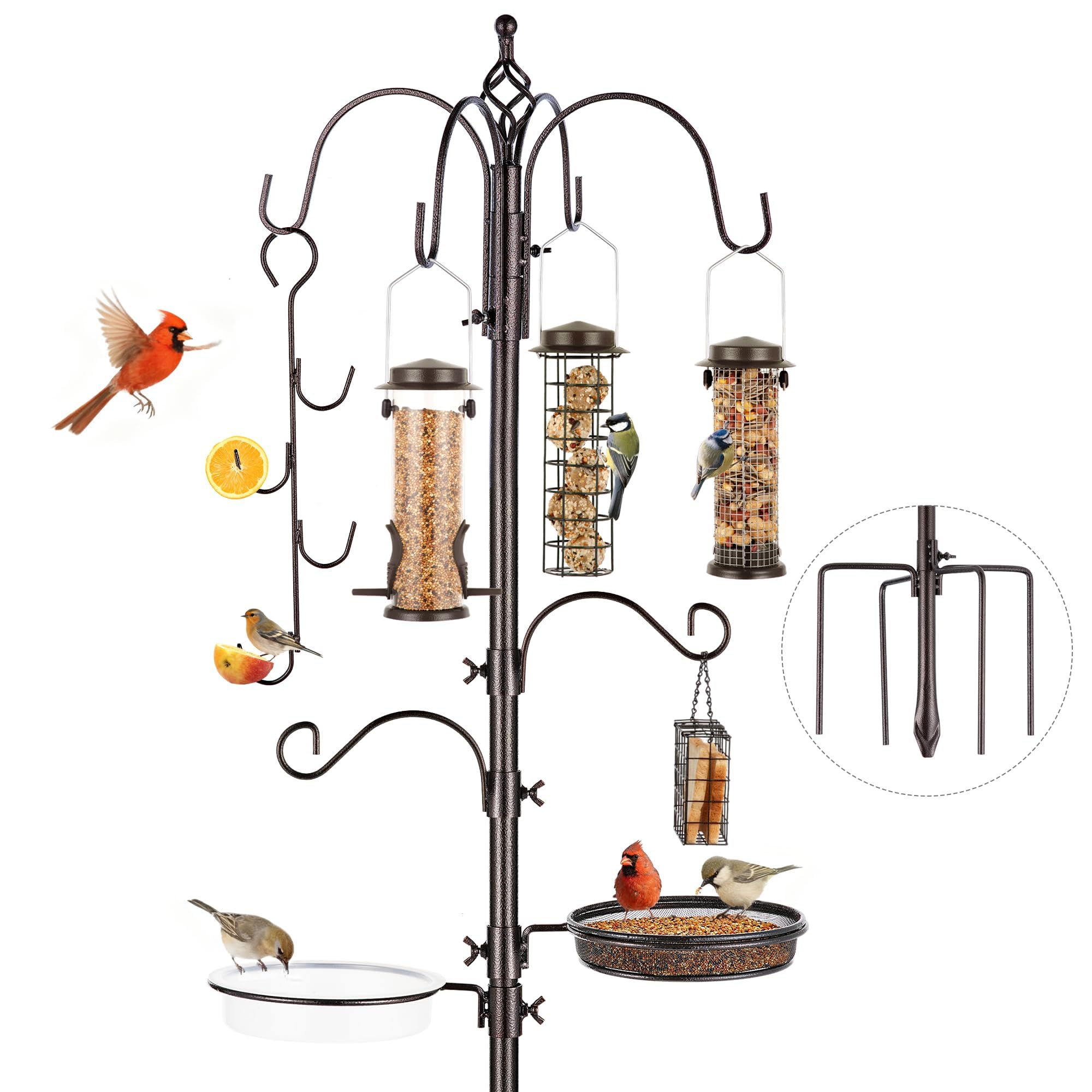 tin can bird feeder station